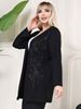 Immagine di CURVY GIRL BLACK OPEN CARDIGAN SEQUENCE